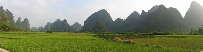 Uitzicht, omgeving Yangshuo