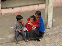 Mother with children
